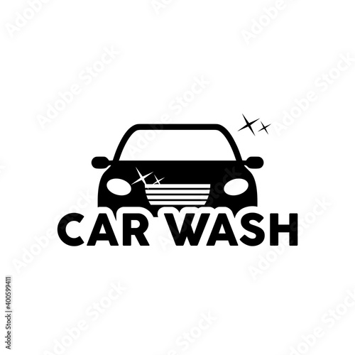 Car wash icon logo isolated on white background