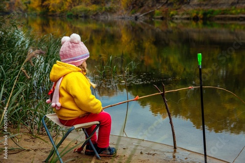 little girl on a fishing trip