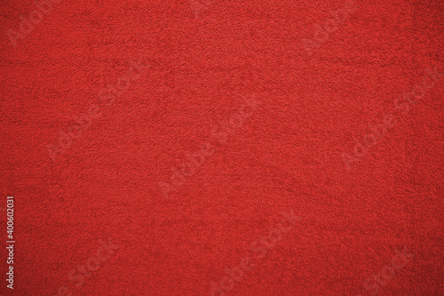 dense texture of a dark red thick towel