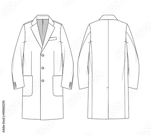 Men's Single Breasted Overcoat