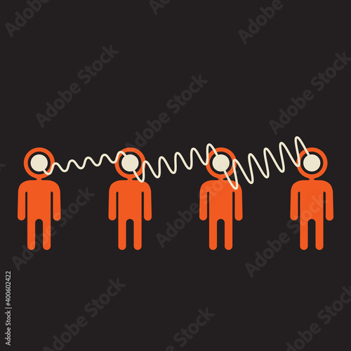 overestimation illustration , word of mouth spreading exponentially