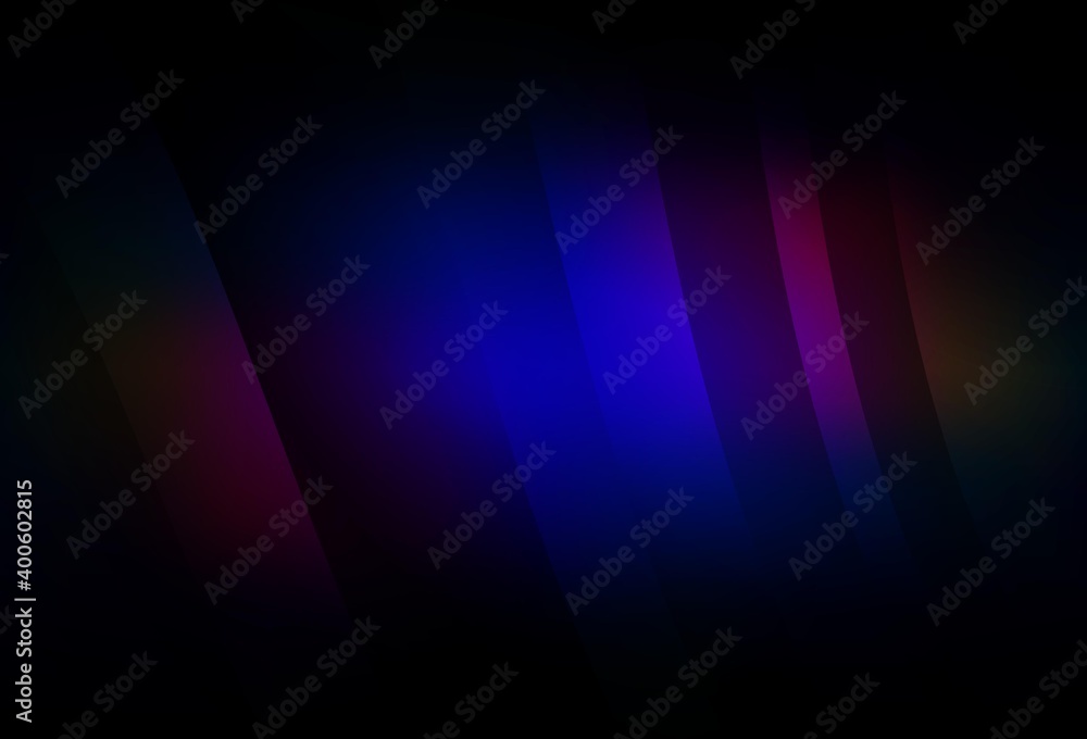 Fototapeta premium Dark Blue, Red vector layout with curved lines.