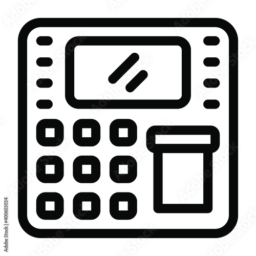 
Atm machine in glyph trendy icon 
