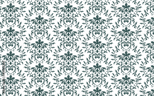 背景素材、パターン、イスラムのダマスク柄