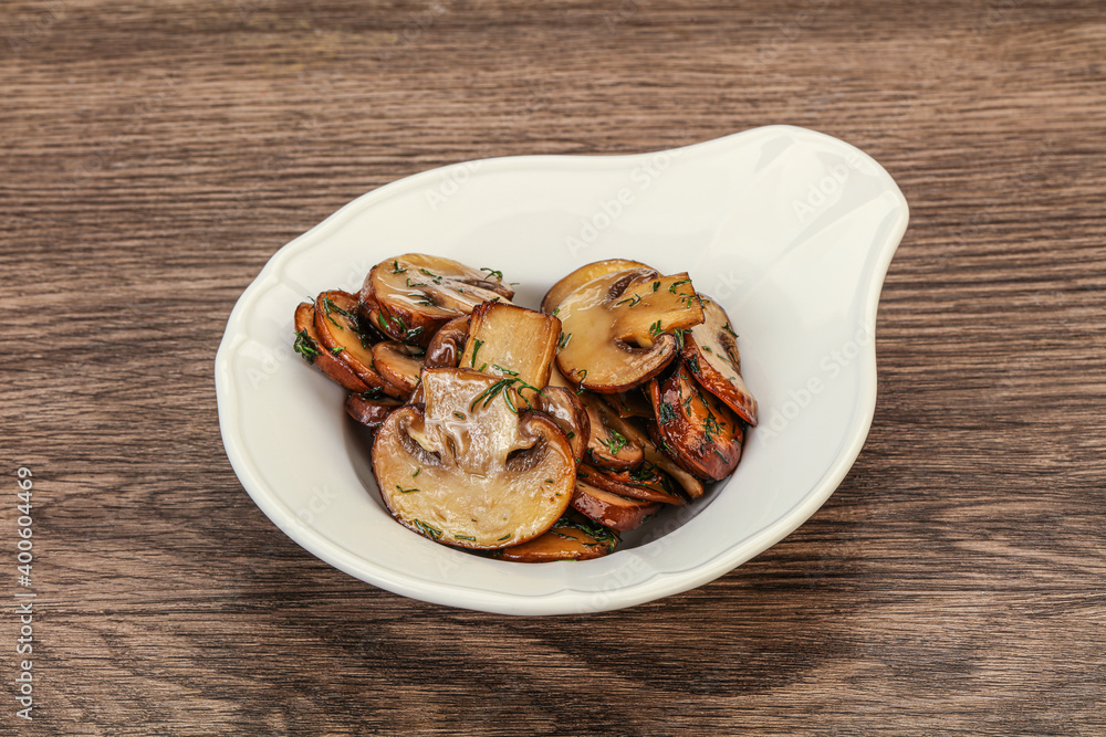 Roasted champignon with herbs and spices Roasted champignon with herbs and spices