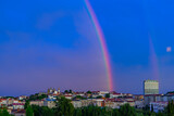 Rainbow in the sky over Viseu, Portugal.