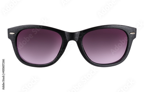 Sunglasses with clear glasses isolated on white background