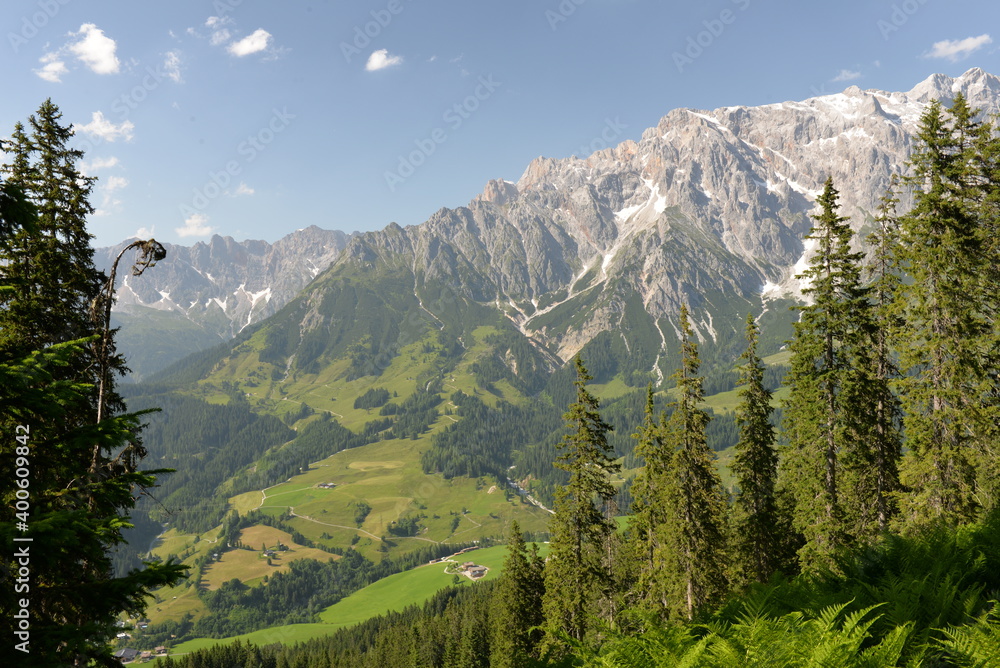Hochkoening mountain range in Salzburger Land, Austria