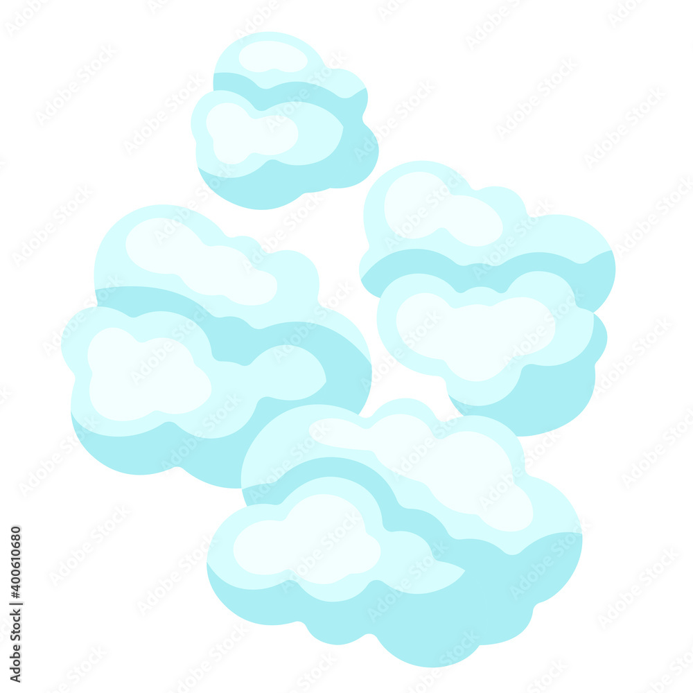 Illustration of blue clouds. Illustration of blue clouds.