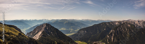 Wallpaper Mural Mountain panorama from Gschollkopf mountain, Rofan, Tyrol, Austria Torontodigital.ca