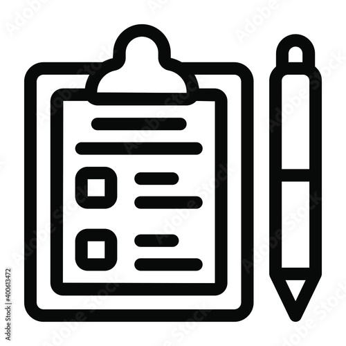 
Notepad in glyph icon customized 
