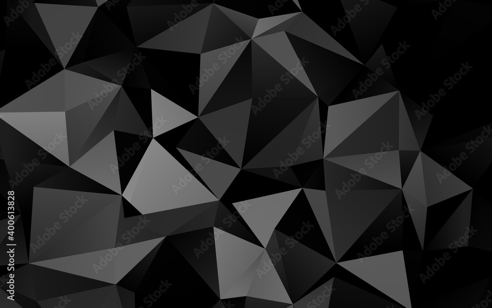 Dark Silver, Gray vector polygon abstract background. Dark Silver, Gray vector polygon abstract background.