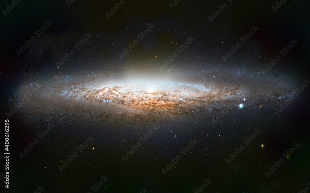 NGC 2683 a spiral galaxy with a classic ufo shape. Elements of this image furnished by NASA