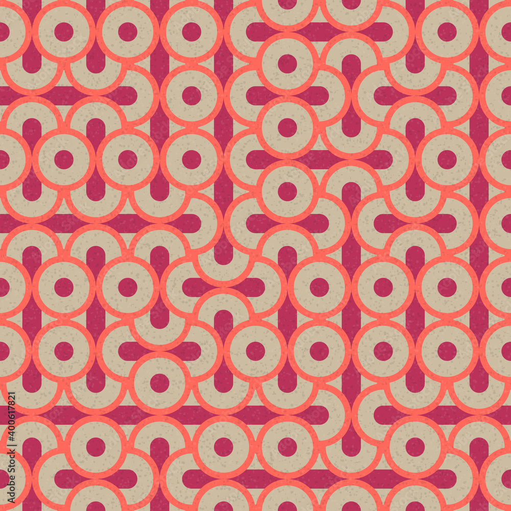Fototapeta premium Abstract Geometric Pattern generative computational art illustration