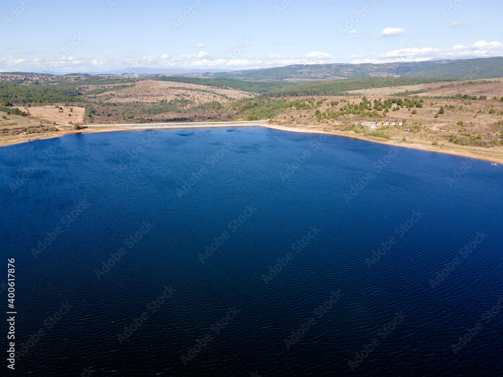 Bakardere Reservoir near town of Ihtiman, Bulgaria