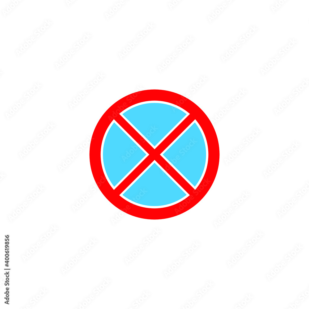 red and blue road icon on white background, vector illustration red and blue road icon on white background, vector illustration