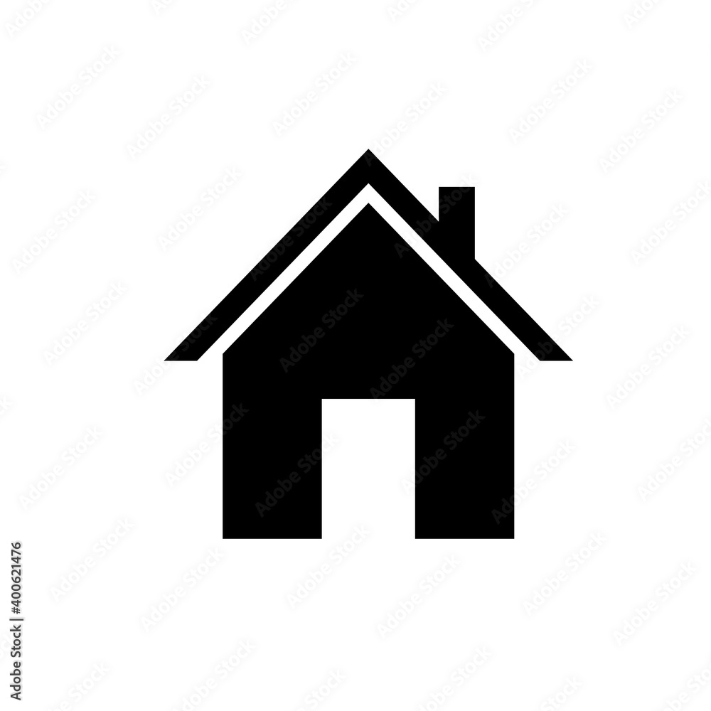 Home icons, house symbols, flat graphic design template, web signs, vector illustration