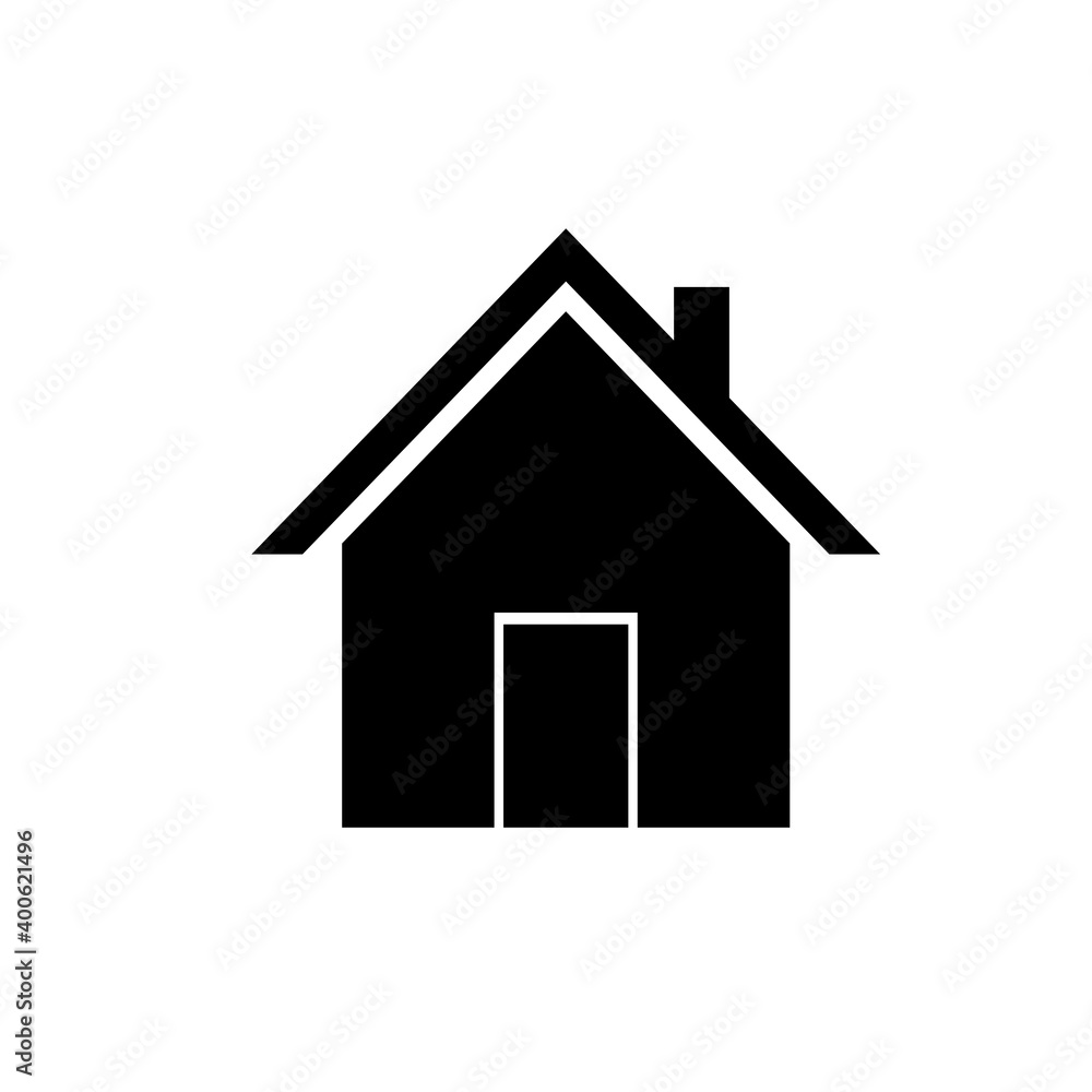 Fototapeta premium Home icons, house symbols, flat graphic design template, web signs, vector illustration