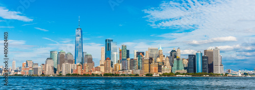 Manhattan panoramic skyline view. New York City, USA. © resul