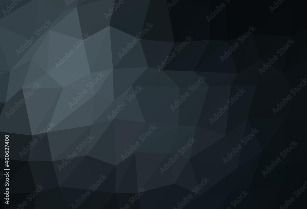 Dark BLUE vector abstract polygonal texture.