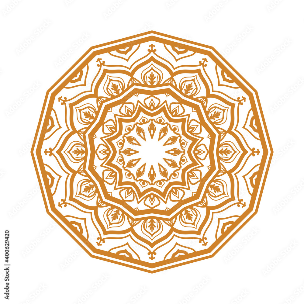 abstract round decorative design. circular decoration. simple mandala for web or print element