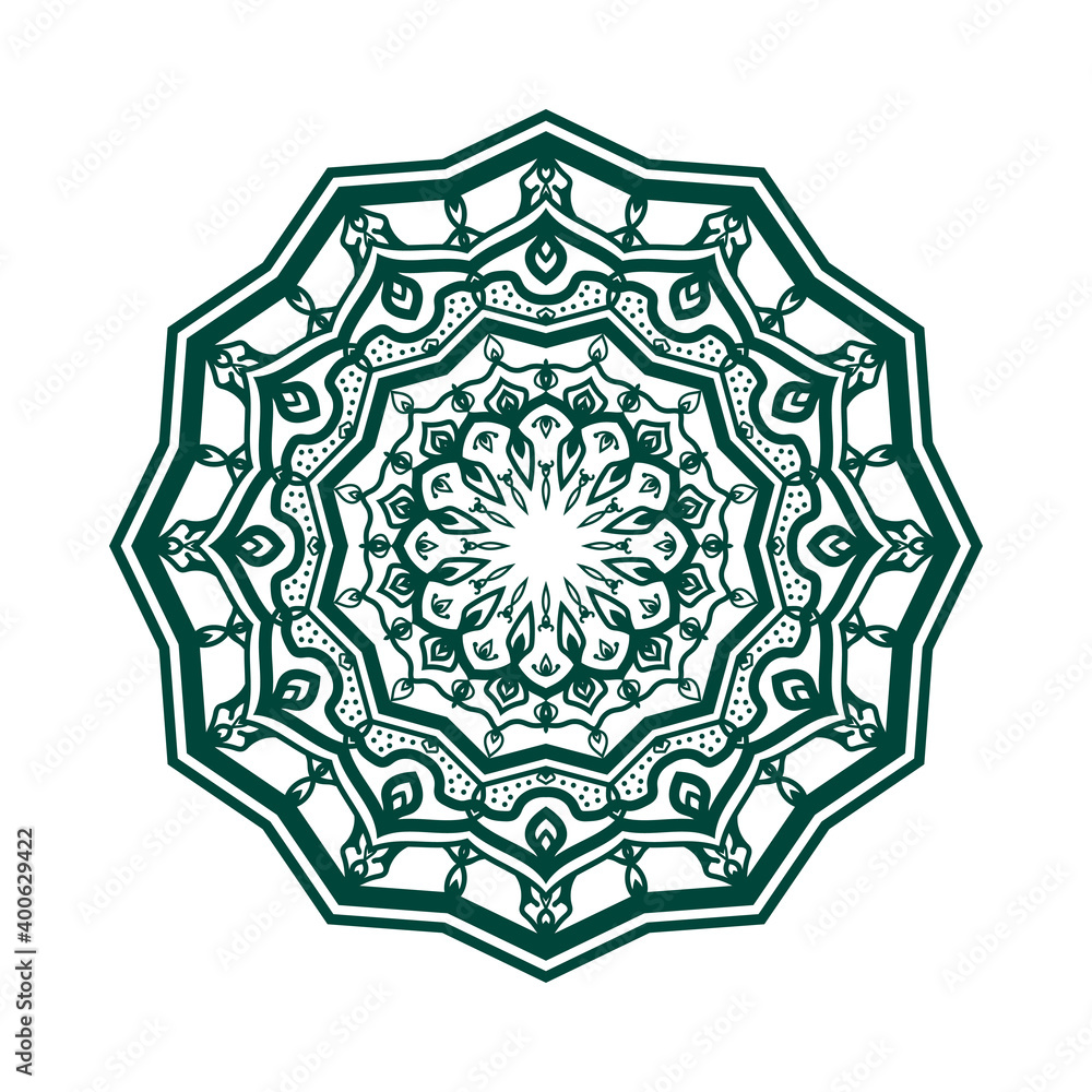 abstract round decorative design. circular decoration. simple mandala for web or print element