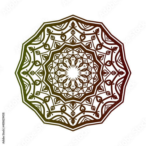 abstract round decorative design. circular decoration. simple mandala for web or print element