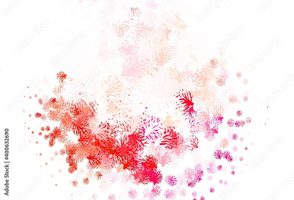 Light Pink, Red vector elegant template with branches.
