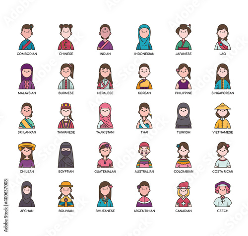 Nationality , Thin Line and Pixel Perfect Icons