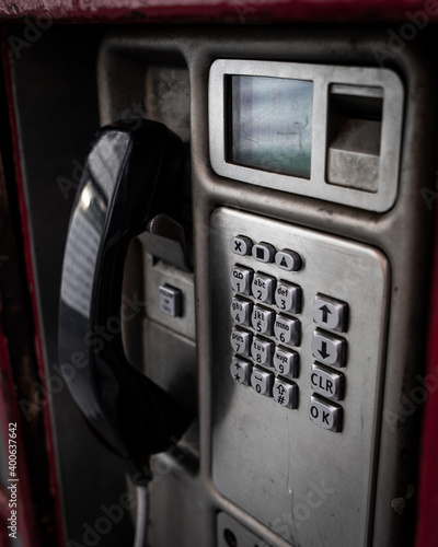 Metal payphone telephone numbered key pad buttons