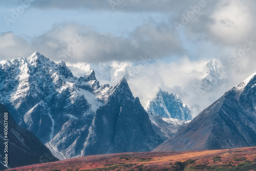 Jagged Mountains In Denali State Park