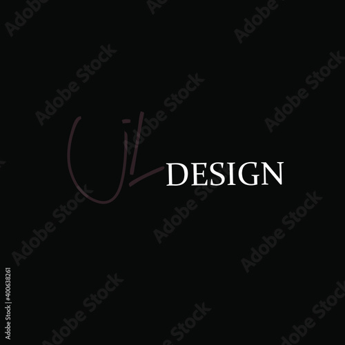 jL initial handwriting or handwritten logo for identity