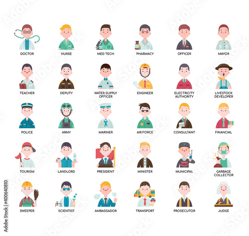 Occupation (Men), Thin Line and Pixel Perfect Icons