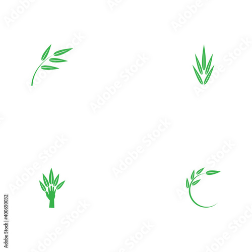 Set Leaf Logo Template vector symbol nature