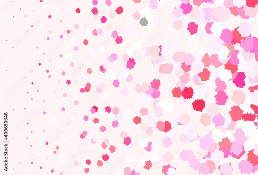 Light Pink vector background with abstract shapes. Light Pink vector background with abstract shapes.