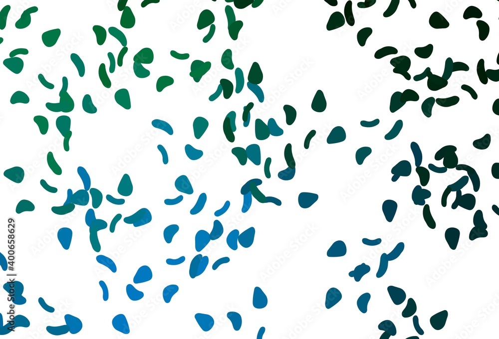 Light Blue, Green vector backdrop with abstract shapes. Light Blue, Green vector backdrop with abstract shapes.