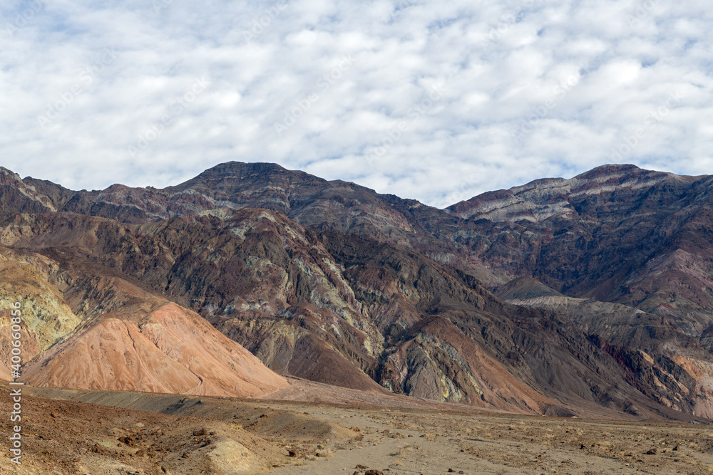 Mountains at the edge of Artist's Palette, Death Valley National Park, California, USA Mountains at the edge of Artist's Palette, Death Valley National Park, California, USA
