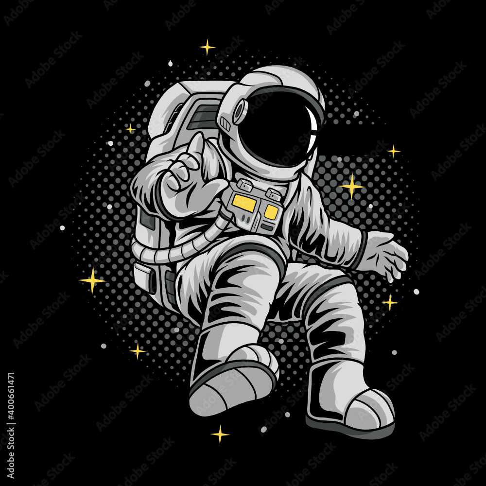 Flying astronaut Flying astronaut