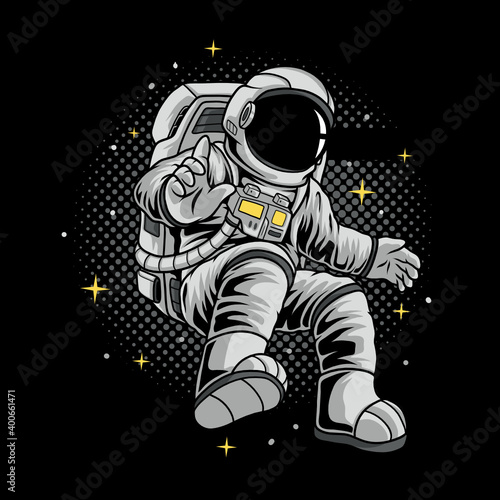 Flying astronaut