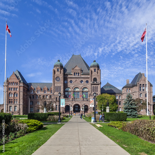 Toronto, Canada - October 22, 2017: Ontario’s Parliament Building at Queen's park in Toronto.  photo