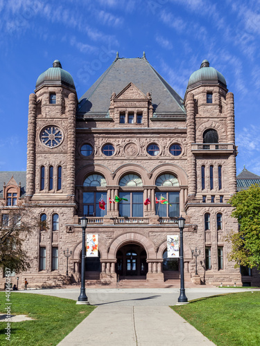 Photography Toronto, Canada - October 22, 2017: Ontario’s Parliament Building at Queen's park in Toronto