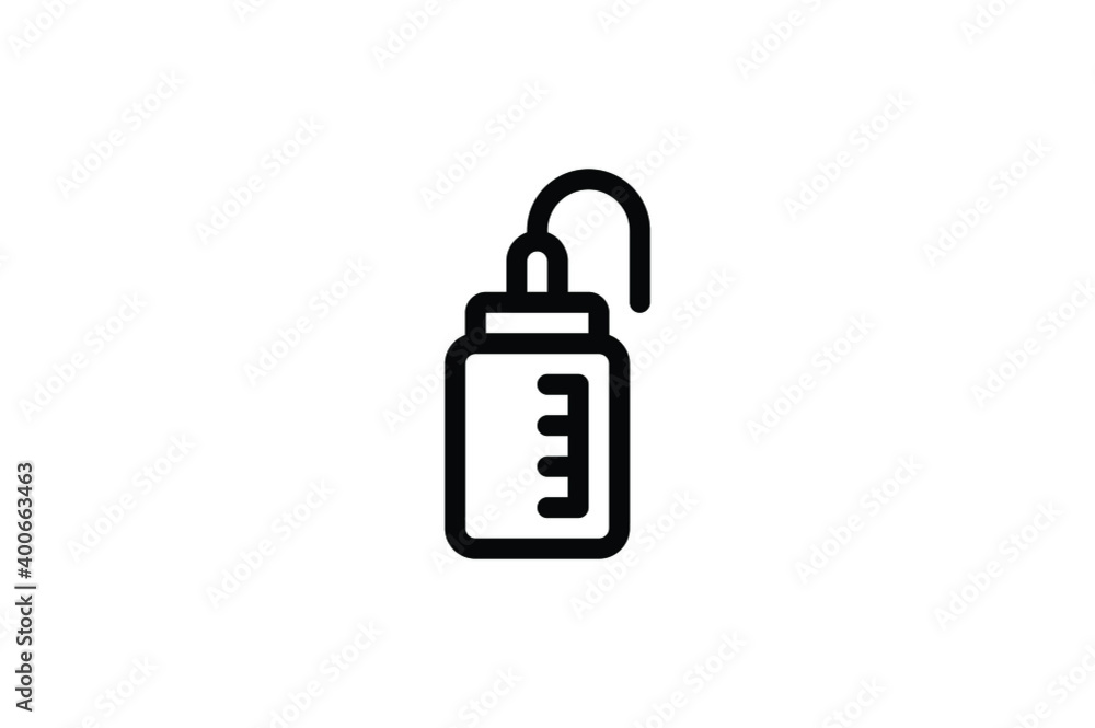 Pet Shop Outline Icon - Milk Bottle Pet Shop Outline Icon - Milk Bottle