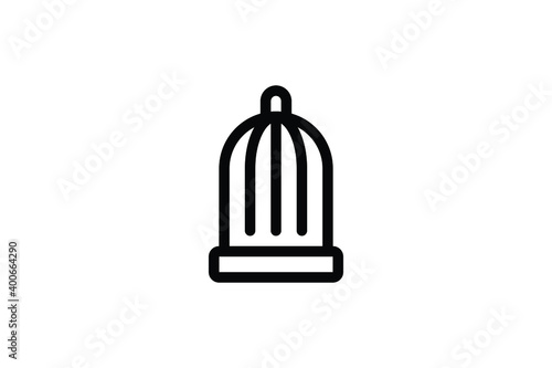 Pet Shop Outline Icon - Birdhouse