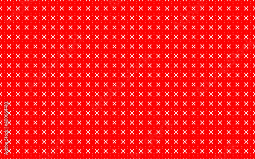 Beautiful Christmas Pattern -Red and White