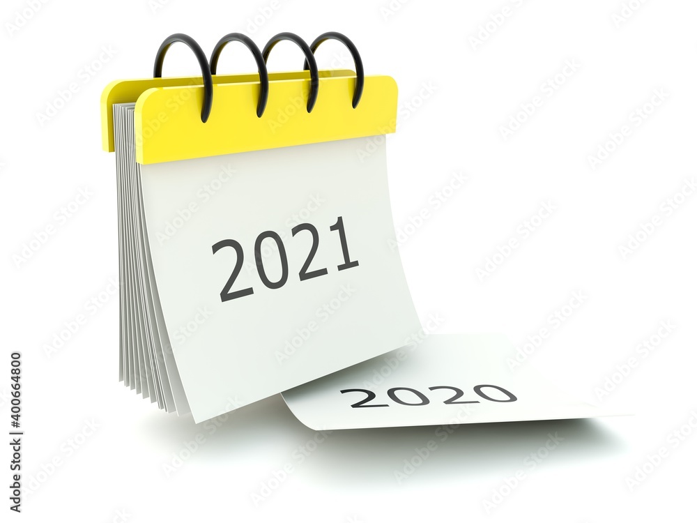 2021 New year calendar icon isolated on white 2021 New year calendar icon isolated on white