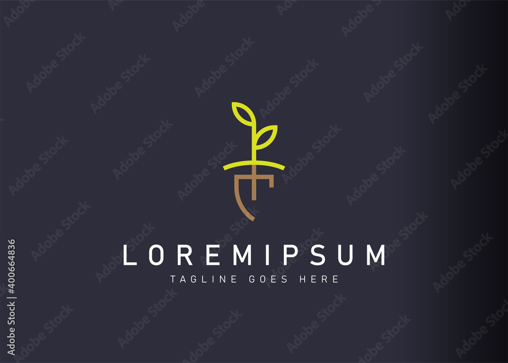 Reforestation logo design. Icon vector illustration of shovels and plant seeds. Modern logo design with line art style. Reforestation logo design. Icon vector illustration of shovels and plant seeds. Modern logo design with line art style.