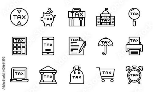 tax  icon  vector  illustration .