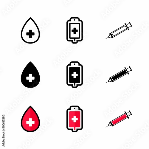 Blood Donors Icon : Medical Theme, Pharmaceutical Theme, Healthcare Theme, Infographics and Other Graphic Related Assets.