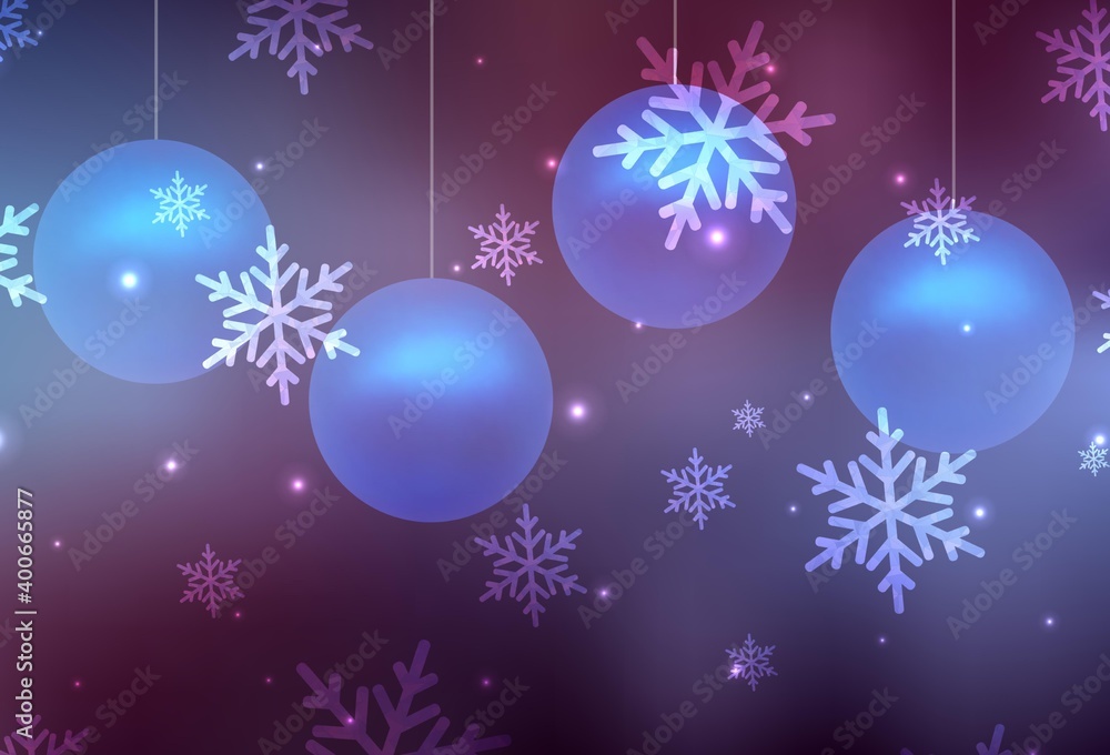 Dark Purple vector pattern in Christmas style. Dark Purple vector pattern in Christmas style.