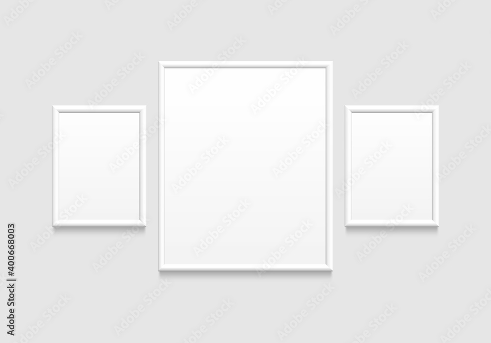 realistic blank frames mockup hanging on wall realistic blank frames mockup hanging on wall